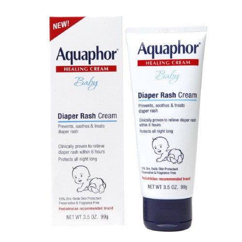 Aquaphor Baby Diaper Rash Healing Cream, Skin Protectant - 3.5 oz